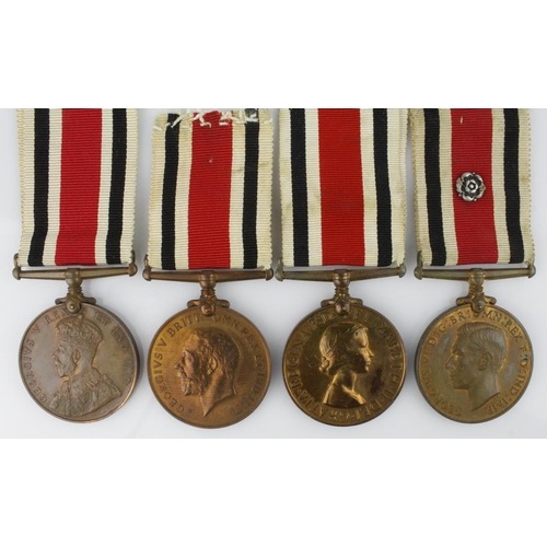 1571 - Special Constabulary Medals GV Crowned (Joseph Barney), GV coinage bust (Henry Coy), GVI (Francis G ... 