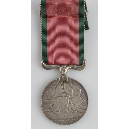 1595 - Turkish Crimea Medal 1855 'La Crimea' and named (G. Dorrongton 7 R.F.) Born South Weald, Essex.