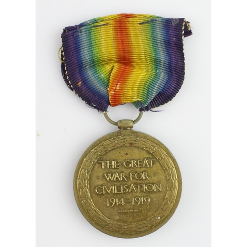 1623 - Victory Medal named (2.Lieut W K E Mansbridge). Killed In Action 4th October 1917 with the 4th Bn Lo... 