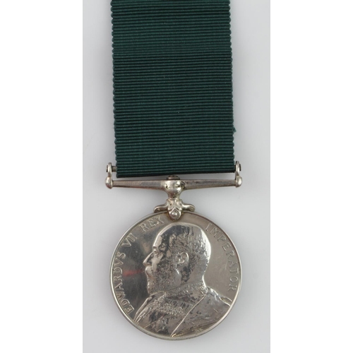 1633 - Volunteer Force LS Medal EDVII (251 CR.SJT R Duthrie 1st V.B. Arg & Suth Highrs)