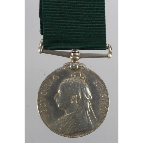 1635 - Volunteer Force LS Medal QV named (Lieut W Sankey 1/Middx V.R.C.). With collectors research, born in... 