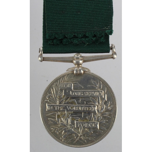 1635 - Volunteer Force LS Medal QV named (Lieut W Sankey 1/Middx V.R.C.). With collectors research, born in... 