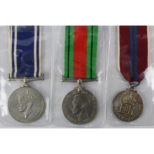 1640 - West Suffolk Police group - Defence Medal, Police LS Medal GVI (Sergt Charles W. Mellor), 1953 Coron... 