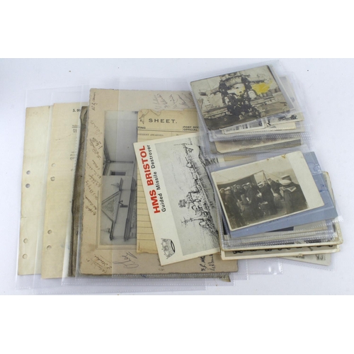 1657 - WW1 and WW2 Naval service documents, photos etc., to Albert Lee MAA RN.