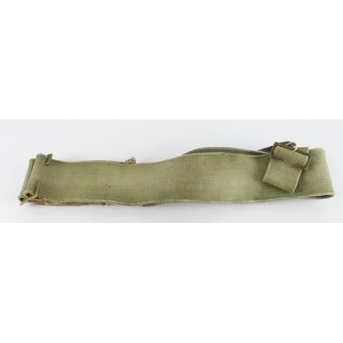 1665 - WW1 British army 1908 pattern belt and water bottle.