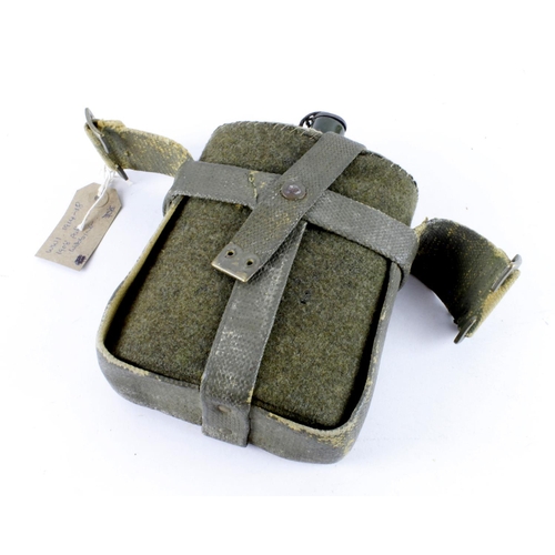 1665 - WW1 British army 1908 pattern belt and water bottle.