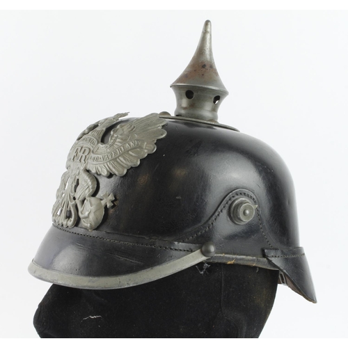 1688 - WW1 Imperial German 1915 Model Enlisted Mans Pickelhaube