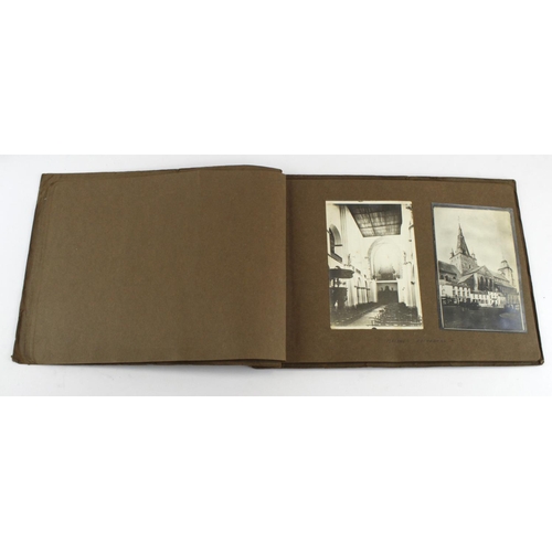 1716 - WW1 photo album with some good photos taken in the Middle East and France with trench photos bombed ... 