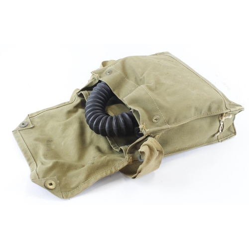 1761 - WW2 British army gasmask in its 1937 dated bag.