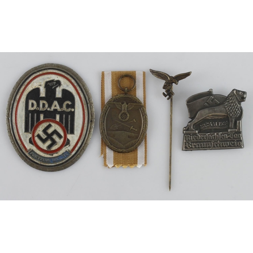 1781 - WW2 German 3rd Reich insignia badges and medal.