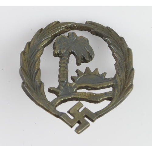 1805 - WW2 German Africa Corps Sonderverband Badge. The Sonderverband were a specialist group within the Af... 