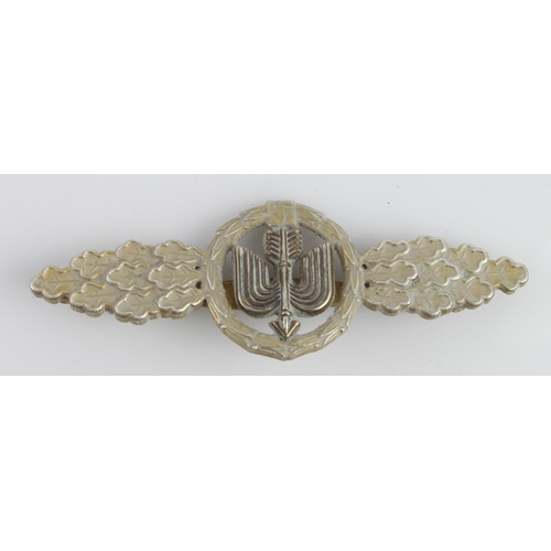 1821 - WW2 German Luftwaffe Silver Grade Short Range Day Fighter Clasp. Maker: W.Duemer, Ludenschied.