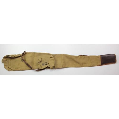 1848 - WW2 M.E.Co Infantrymans web rifle carring bag for the No4 / SMLE, .303 Service Rifle. Inside top fla... 