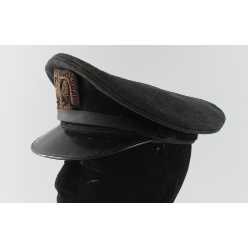 1862 - WW2 RAF Peaked Cap with Polish insignia.