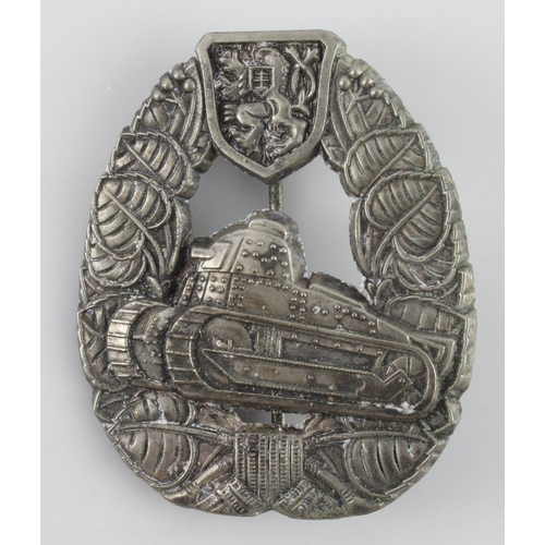 1876 - WW2 Tank corps badge Czechoslovak.