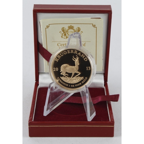 260 - South Africa Krugerrand 2013 Proof FDC boxed as issued