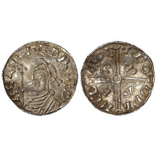 279 - Anglo Saxon silver Penny of Edward the Confessor, Pacx type (1042-4 AD), Thetford mint, moneyer Godw... 