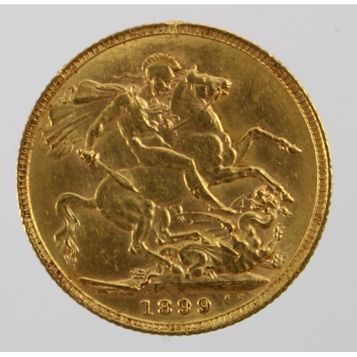 37 - Sovereign 1899 VF, scratched.