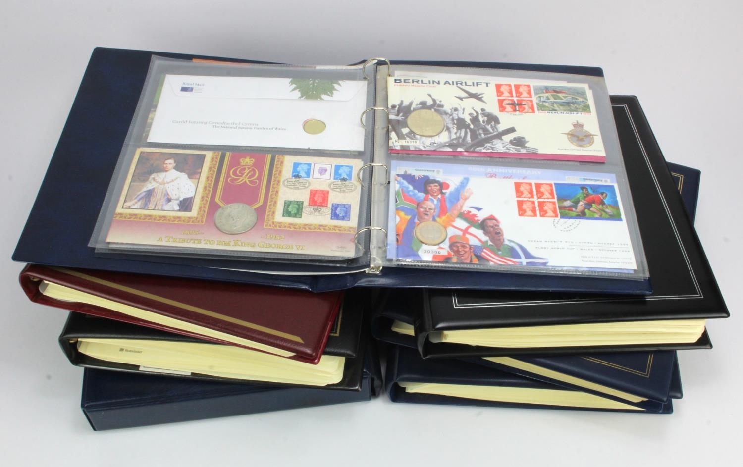 GB & Commonwealth Coin Covers (65) in 7 albums.