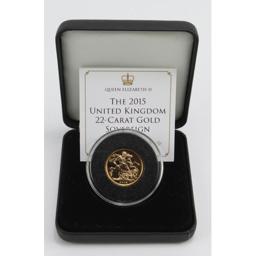 67 - Sovereign 2015 BU in a Jubilee Mint box with certificate