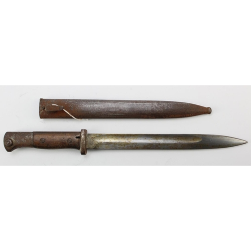 745 - Imperial German M1884/98 knife Bayonet for the GEW98 and 98 AZ Rifles. Ricasso marked 