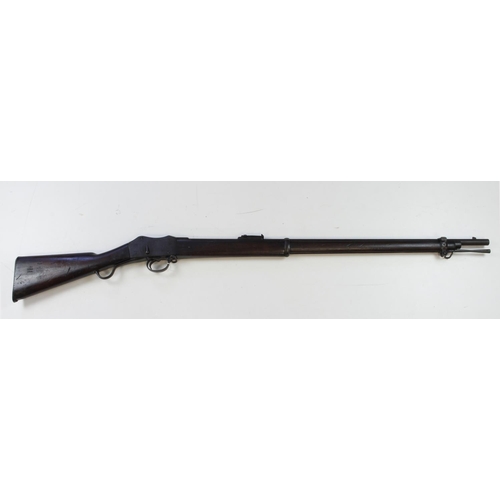 757 - Martini-Henry .577/450 Mark I/II service rifle, dated 1872, 32.5 in. sighted barrel fitted with ramp... 