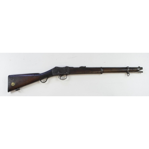 758 - Martini-Henry .577/450 Mark II artillery carbine, early 1890s, with 21 in. barrel fitted with ramp a... 