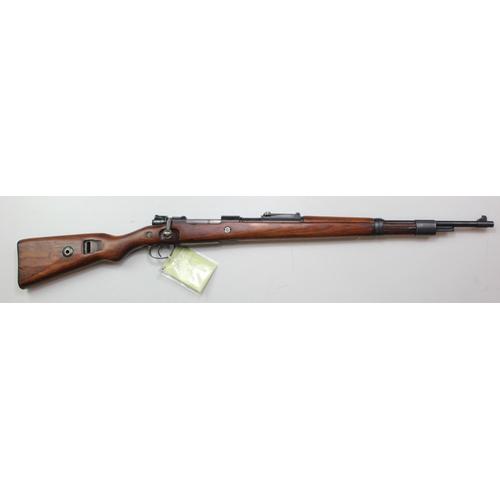 775 - Rifle, a good example of a WW2 KAR.98.K service rifle, good laminated stock, fore-end dates it to 19... 