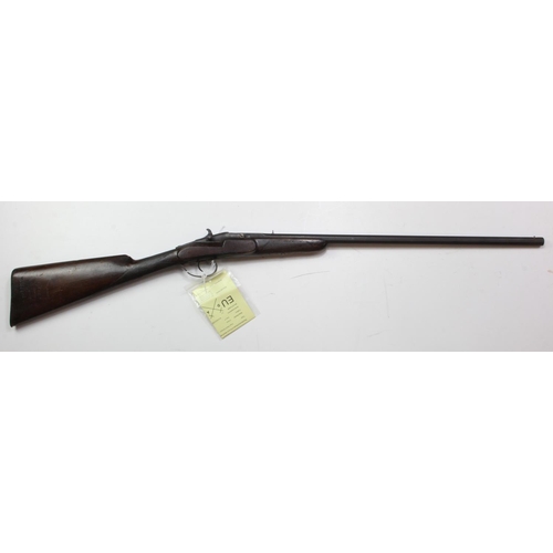 776 - Rifle, a single barrel Flobert Trapdoor Sporting Rifle circa 1890, Calibre 9mm rimfire. Barrel 23