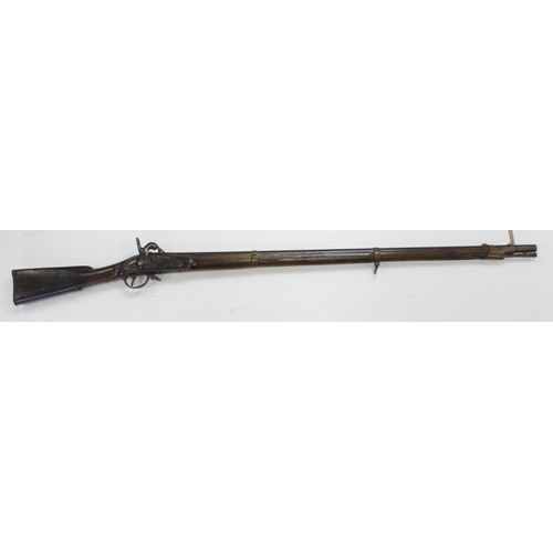 778 - Russian Crimea musket dated 1834 all parts marked scarce gun, lock needs attention.