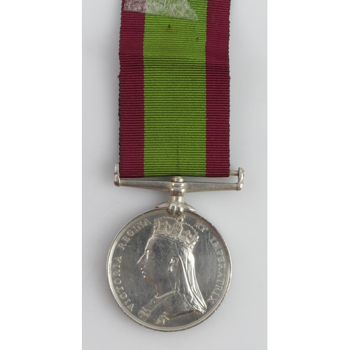 848 - Afghanistan Medal 1881 no clasp, named (Private Luxooman Waigunkur 19th Regt Be N.I.)