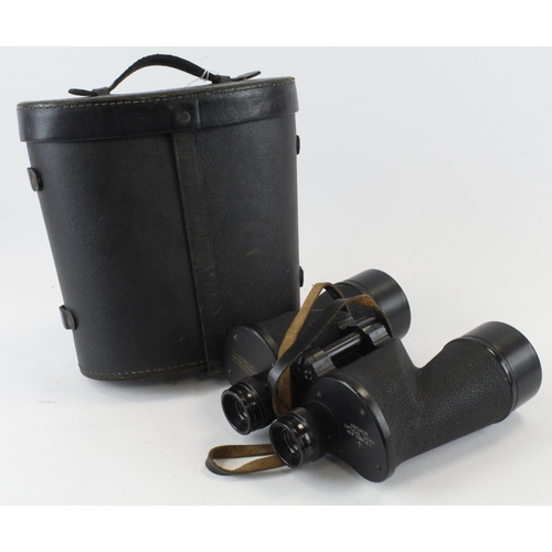 889 - Binoculars US made stamped with a British crows foot inspectors stamp in superb condition made by An... 