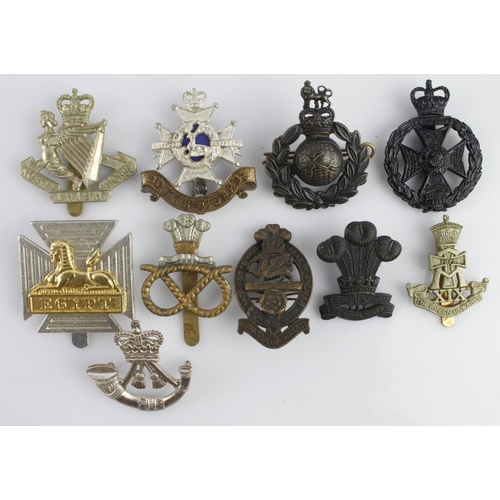 906 - British Cap Badges from the Reign of Queen Elizabeth II.  (10)