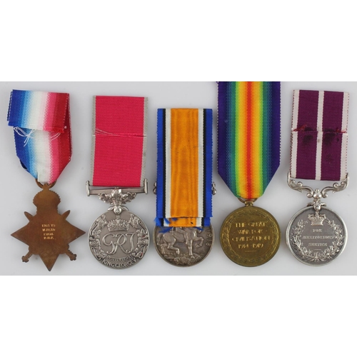 908 - British Empire Medal GRI (Civil) named (William Read), 1915 Star Trio (1363T.S. W Read ENGN RNR) Not... 