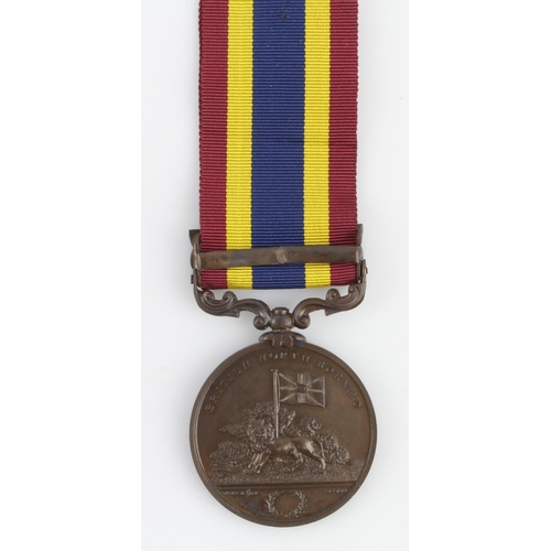 912 - British North Borneo Companys Medal 1888-1916 in bronze with clasp Punitive Expeditions. Edge stampe... 