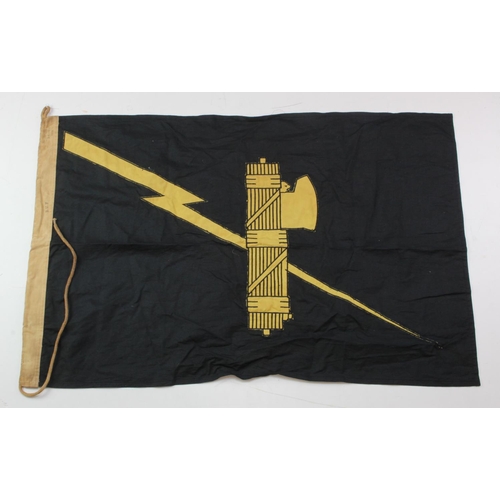 915 - British Union of Fascists early type flag, 3 feet long, marked Bristol 1938 & B.U.F.