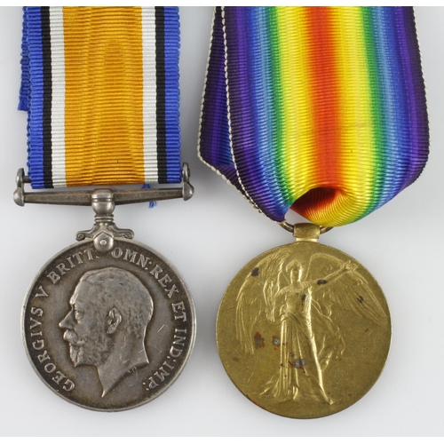 928 - BWM & Victory medal (203245 Pte. A. MacKerlick, Seaforth) Killed In Action 27th Aug. 1918 with the 1... 