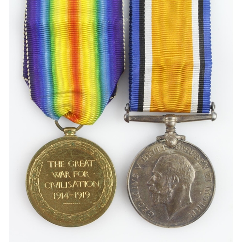 931 - BWM & Victory Medal (269380 Spr F J Bird RE).  (2)