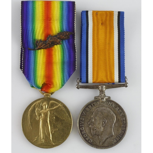 952 - BWM & Victory Medal named (Lt Col H Lloyd-Williams). MID to ribbon. MID confirmed on Medal Card. Ser... 