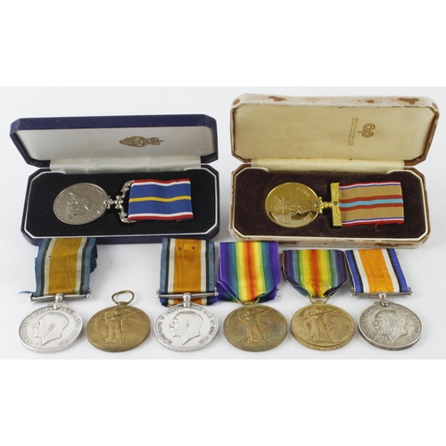 956 - BWM & Victory Medal PAIRS with copy medal cards - 255969 Spr R Hobbs RE, T-312427 Pte W J Barnes ASC... 