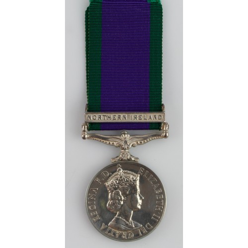 1047 - CSM QE2 with Northern Ireland clasp named (24447580 Pte J Owen WFR) Worcestershire and Sherwood Fore... 