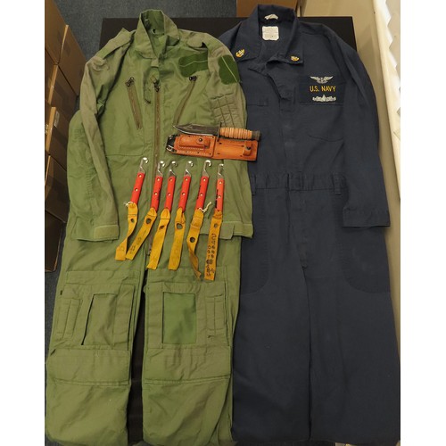 1602 - US Air Force Nomex Flight Suit, US Navy Aircrew Flight Suit with wings and badges, US Air Force, 200... 