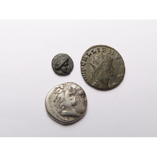 276 - Ancient Coins (3) Gallienus BI Antoninianus, IMP GALLIENVS AVG, radiate head right, rev. APOLLONI CO... 