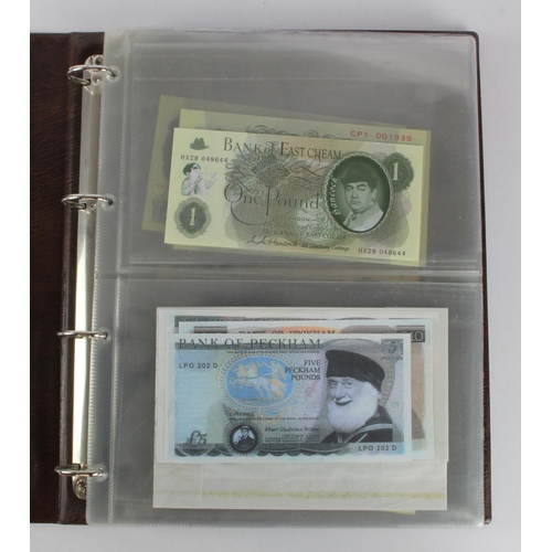 1 - An album of 'Cities of the World' silver notes minted from 5g of pure .999 silver, 10 notes each wit... 