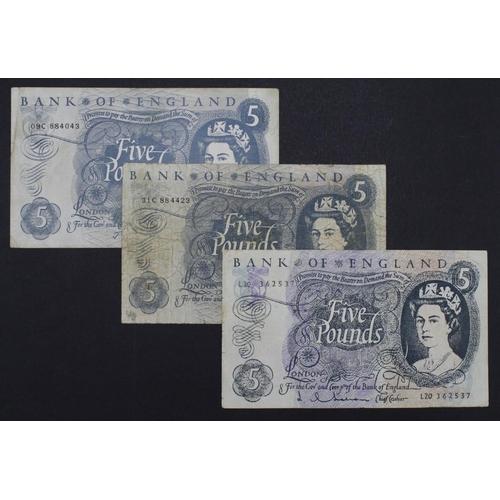 121 - Hollom, Fforde and Page 5 Pounds FORGERIES, a group of Series C Portrait notes, the Hollom low quali... 