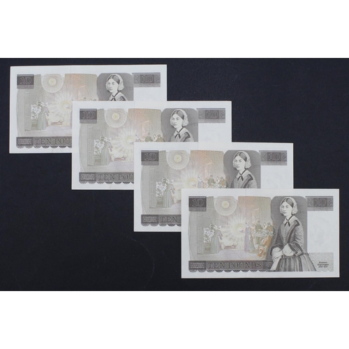 125 - Kentfield 10 Pounds (B360) issued 1991 (4), a consecutively numbered run of FIRST SERIES notes, seri... 