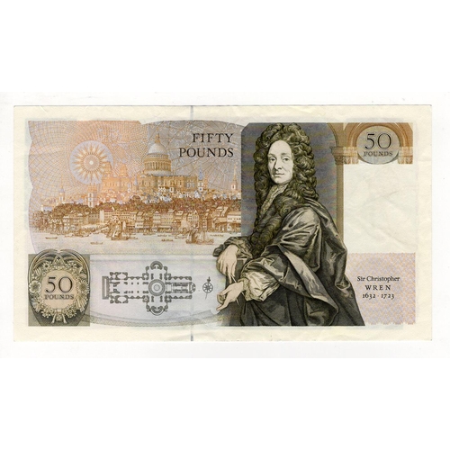 135 - Kentfield 50 Pounds (B361) issued 1991, rare FIRST RUN 'E01' prefix, serial E01 002973 (B361, Pick38... 