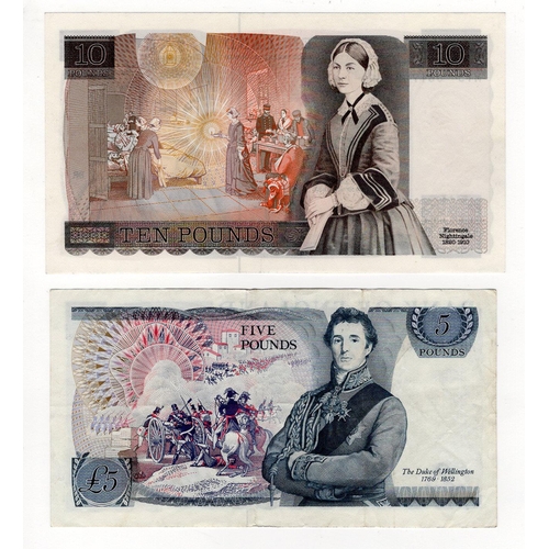 166 - Page (2), 10 Pounds (B331) issued 1975, a rare REPLACEMENT note serial M15 061790 (B331, Pick379r) t... 