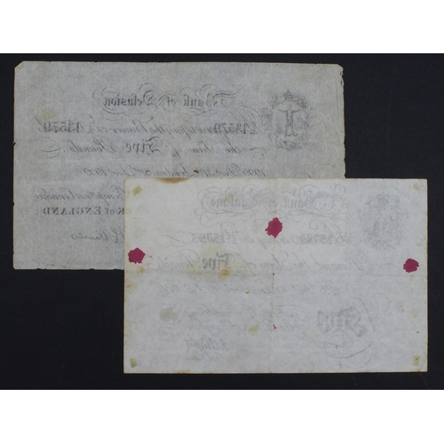 18 - Spoof Notes (2), 5 Pounds LIVERPOOL branch SPOOF dated 10th February 1936, an unusual branch note wi... 