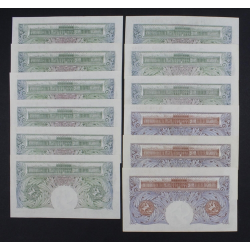 193 - Peppiatt 1 Pound (12), 1 Pound issued 1934 (B238, Pick363c), 1 Pound (3) issued 1940, blue WW2 emerg... 